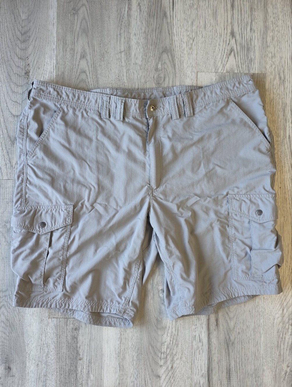 Duluth Trading Men’s 46 Gray Relaxed Cargo Shorts 11”